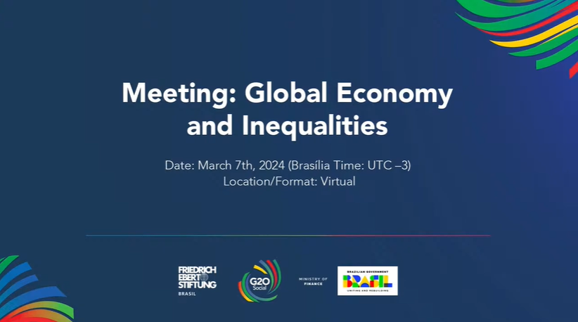 Sociedade civil participa de encontro da Trilha de Finanças do G20